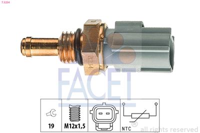 Sensor, oil temperature 7.3234