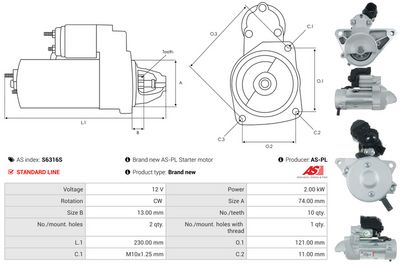 STARTER AS-PL S6316S 4