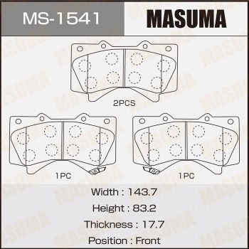 Комплект тормозных колодок MASUMA MS-1541 для LEXUS LX