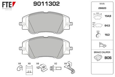 SET PLACUTE FRANA FRANA DISC FTE 9011302