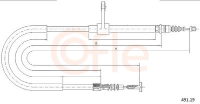 CABLU FRANA DE PARCARE