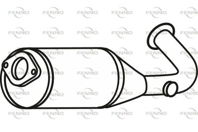 Filtr sadzy / filtr cząstek stałych, układ wydechowy FENNO P9977DPF