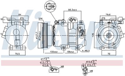 COMPRESOR CLIMATIZARE NISSENS 890232 5