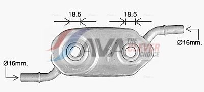 RADIATOR ULEI ULEI MOTOR AVA Clever Choice CN3336