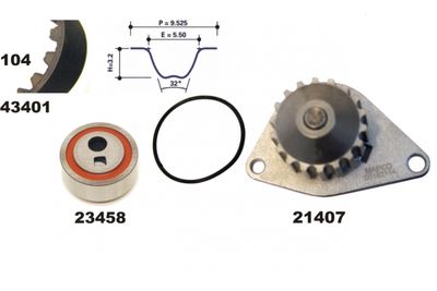 SET POMPA APA + CUREA DINTATA