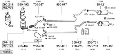 Układ wydechowy BOSAL SYS15354