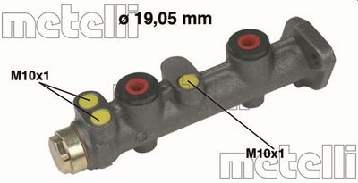 Главный тормозной цилиндр METELLI 05-0024 для SEAT PANDA