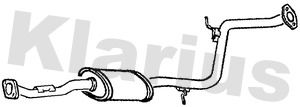 KLARIUS 250164 Глушитель выхлопных газов  для MAZDA 323 C IV (BG) 1.3 16V