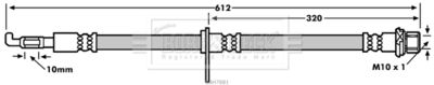 Brake Hose Borg & Beck BBH7881