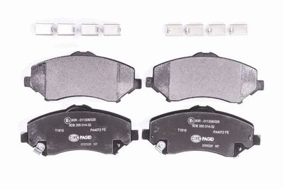 Комплект тормозных колодок, дисковый тормоз HELLA 8DB 355 014-321 для CHRYSLER GRAND VOYAGER