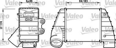 VALEO Intercooler, inlaatluchtkoeler (817487)