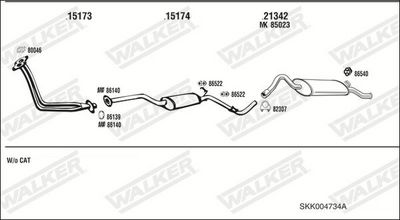 ABGASANLAGE WALKER SKK004734A