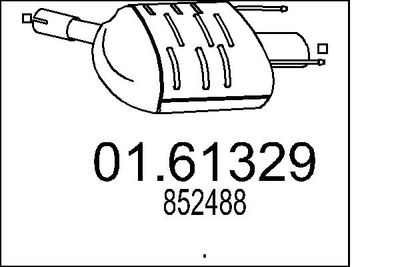 MTS 01.61329 Глушитель выхлопных газов  для OPEL INSIGNIA (Опель Инсигниа)