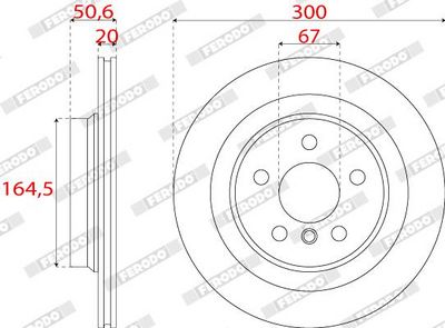 BREMSSCHEIBE FERODO DDF2763C 1