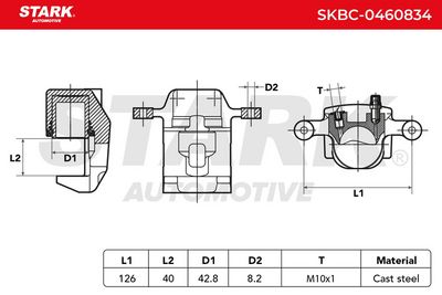 спирачен апарат STARK SKBC-0460834
