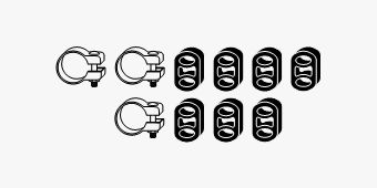 SET MONTARE SISTEM DE ESAPAMENT