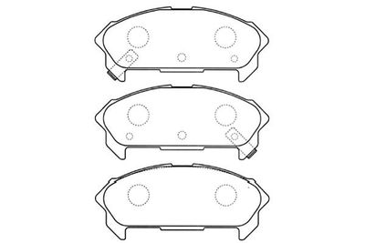 Kavo Parts Комплект тормозных колодок, дисковый тормоз
