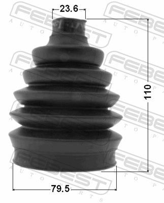 Bellow Kit, drive shaft 1417P-NACTR