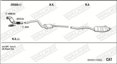 Изпускателна система WALKER BWK017292A