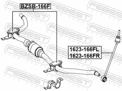 BRAT/BIELETA SUSPENSIE STABILIZATOR FEBEST 1623166FR 1