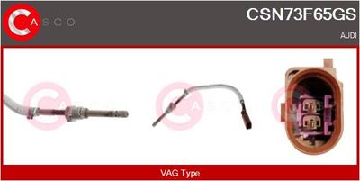 Čidlo, teplota výfukových plynů CASCO CSN73F65GS