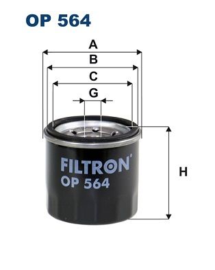 Масляный фильтр FILTRON OP 564 для SUZUKI SX4