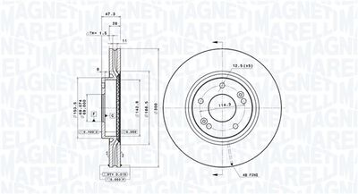 DISC FRANA MAGNETI MARELLI 360406108801