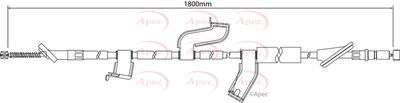 Cable Pull, parking brake APEC CAB1219