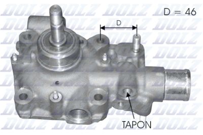 Water Pump, engine cooling B121