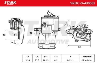 спирачен апарат STARK SKBC-0460081