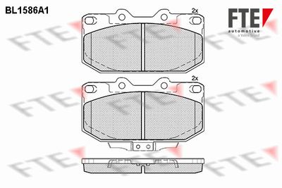 Комплект тормозных колодок, дисковый тормоз FTE BL1586A1 для NISSAN 300ZX