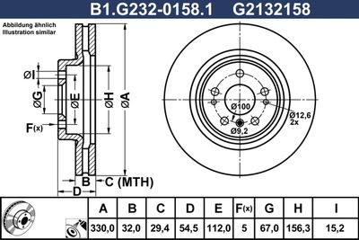Tarcza hamulcowa GALFER B1.G232-0158.1