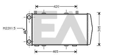 EACLIMA 31R61003 Радиатор охлаждения двигателя для VW CADDY II Пикап (9U7)