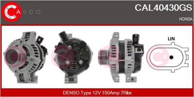 Генератор CASCO CAL40430GS для HONDA CR-V