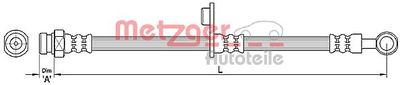 METZGER 4110265 Тормозной шланг  для SMART FORFOUR (Смарт Форфоур)