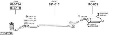 Układ wydechowy BOSAL SYS15748