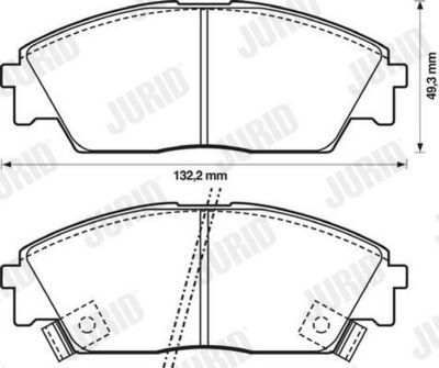 BREMSBELAGSATZ SCHEIBENBREMSE JURID 572330J