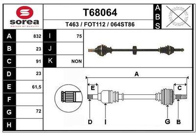 ANTRIEBSWELLE EAI T68064