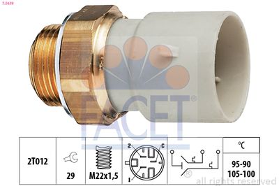 COMUTATOR TEMPERATURA VENTILATOR RADIATOR FACET 75639