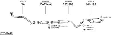 Изпускателна система BOSAL SYS01441