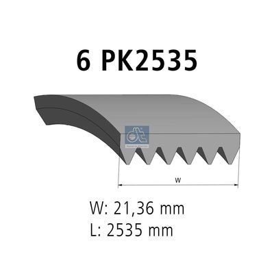 пистов ремък DT Spare Parts 11.12088