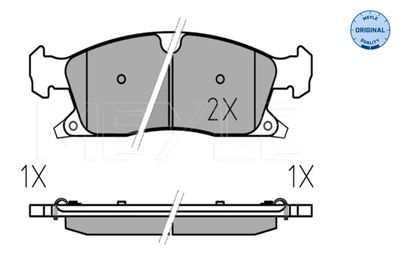 Brake Pad Set, disc brake 025 251 9021