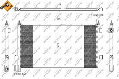 Kondensor, klimatanläggning NRF 35591