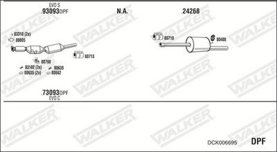 Изпускателна система WALKER DCK006695