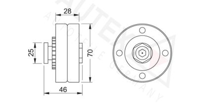 ROLA INTINZATOR CUREA TRANSMISIE AUTEX 641323 1