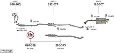 Изпускателна система BOSAL SYS28913