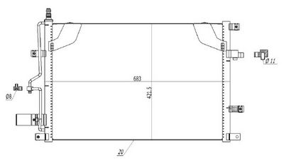 KONDENSATOR KLIMAANLAGE