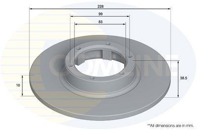 Tarcza hamulcowa COMLINE ADC5123