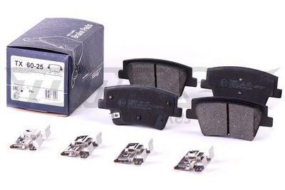 Sada brzdových destiček, kotoučová brzda TOMEX Brakes 60-25