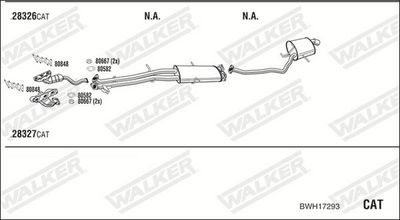 Изпускателна система WALKER BWH17293